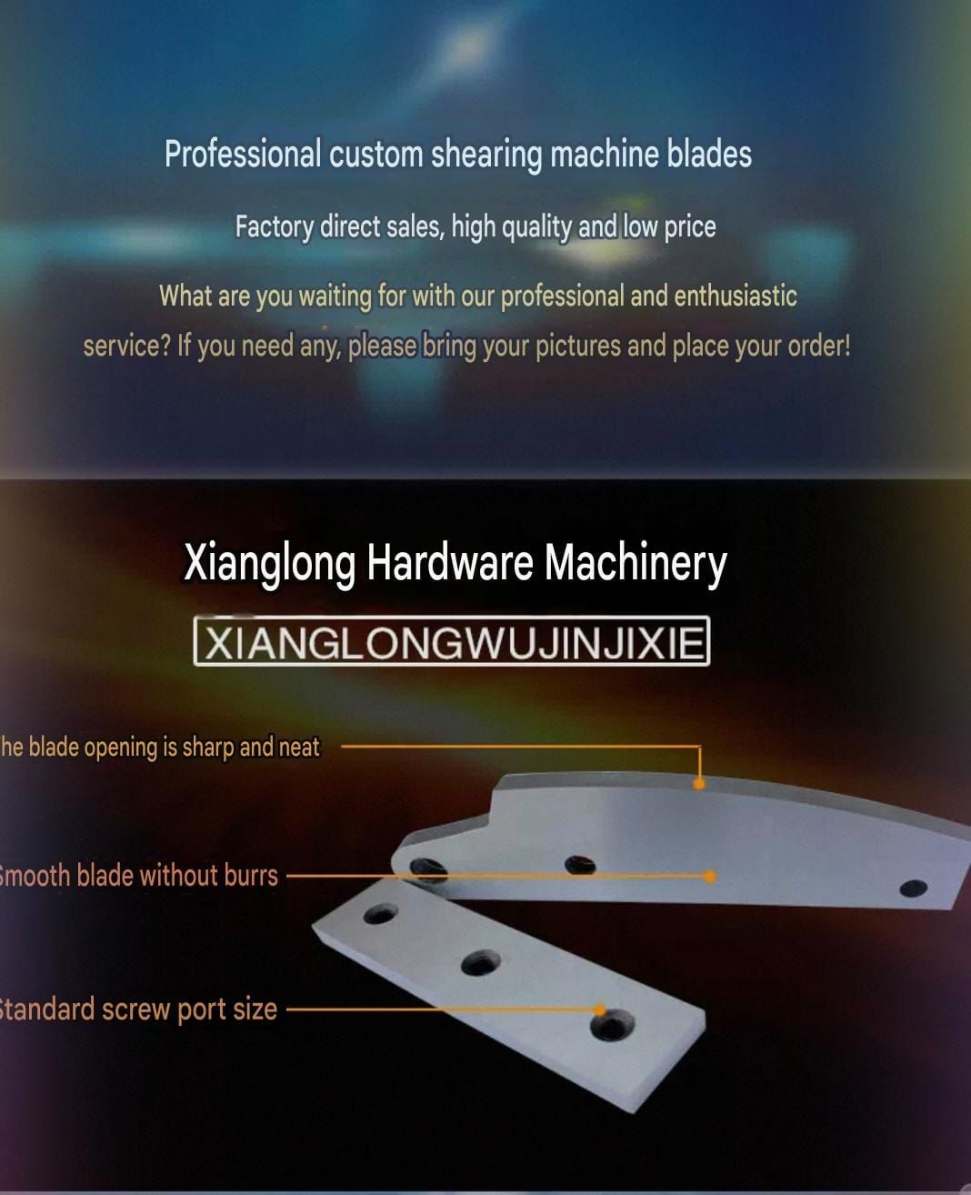 Professional custom shearing machine blades